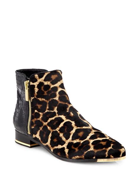 michael kors saratoga animal snake skin boots black gold leather|Snakeskin boots for women + FREE SHIPPING .